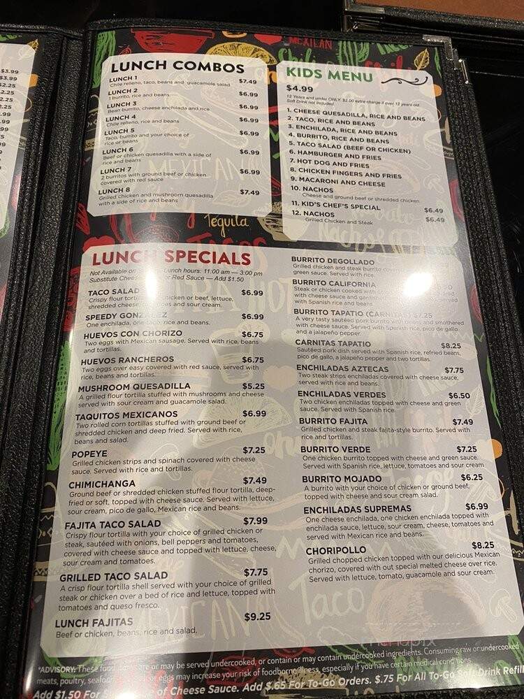 Los Amigos Mexican Restaurant - Nashville, TN menu_pic