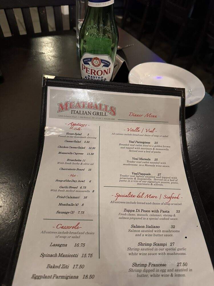 Meatballs - Old Hickory, TN menu_pic