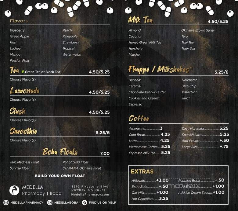 Medella Boba - Downey, CA menu_pic