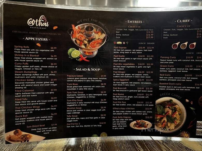 At Thai Restaurant - Harrisonburg, VA menu_pic