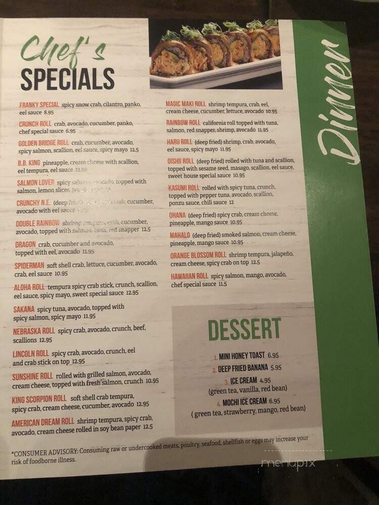 Kasumi - Lincoln, NE menu_pic