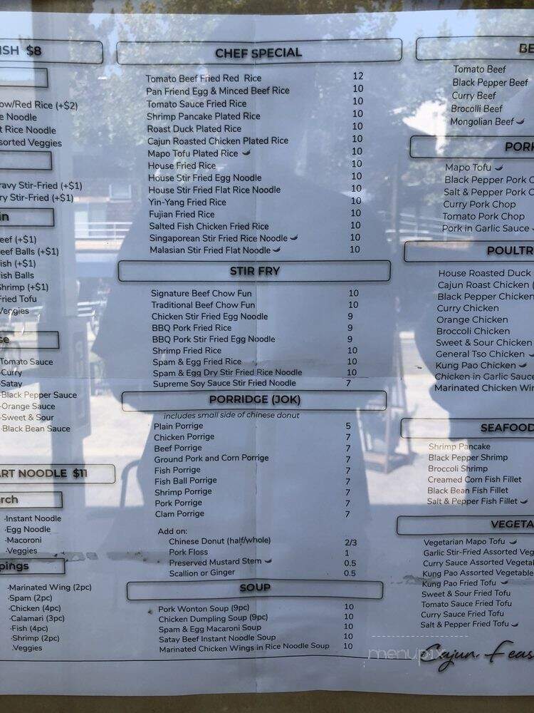 Cajun Feast - Davis, CA menu_pic