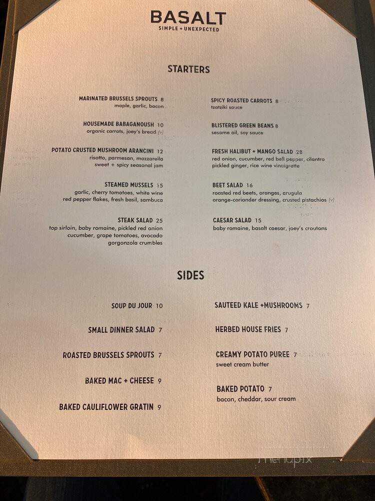 Basalt - Ellensburg, WA menu_pic