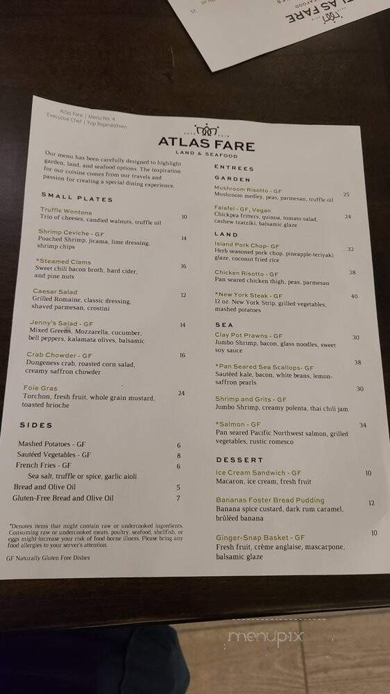 Atlas Fare - Wenatchee, WA menu_pic