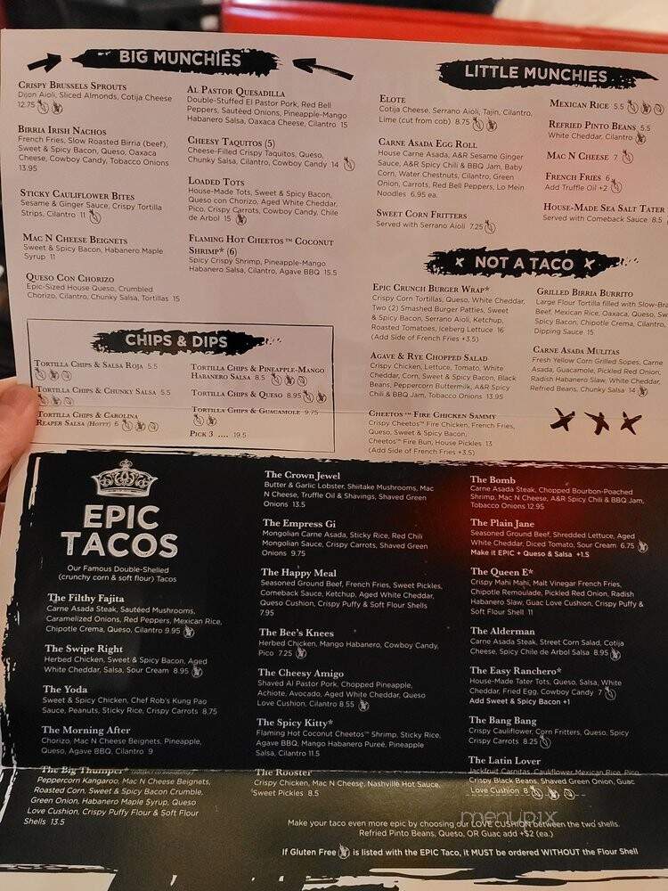 Agave & Rye - Louisville, KY menu_pic