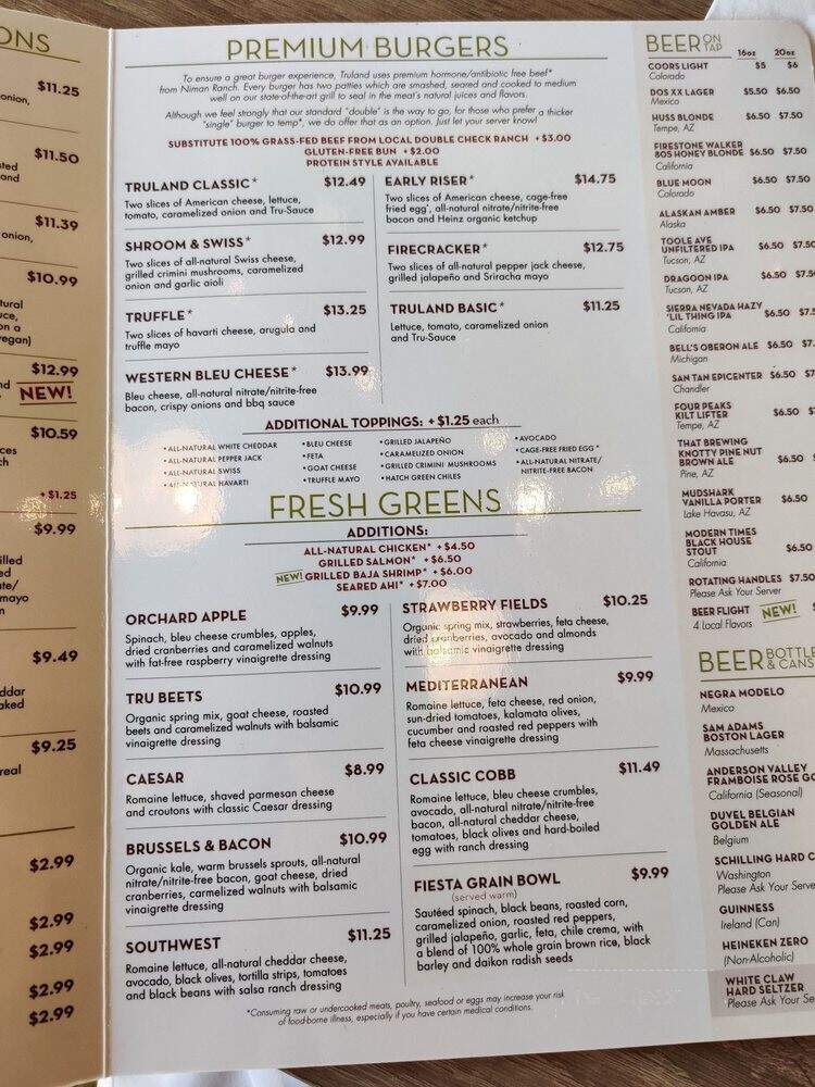 Truland Burgers and Greens - Chandler, AZ