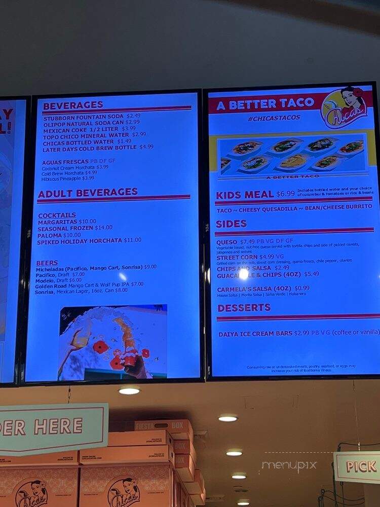 Chicas Tacos - Culver City, CA menu_pic