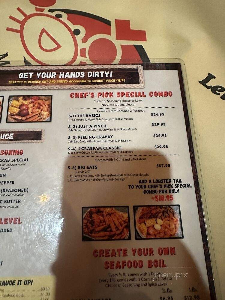 Mr. & Mrs. Crab - Kissimmee, FL menu_pic