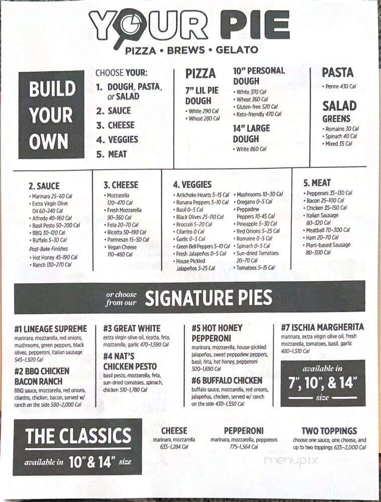 Your Pie - Orlando, FL menu_pic