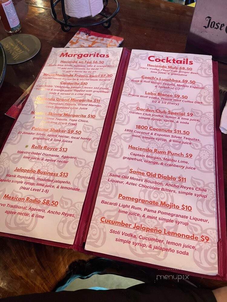 Hacienda Tacos - Oklahoma City, OK menu_pic