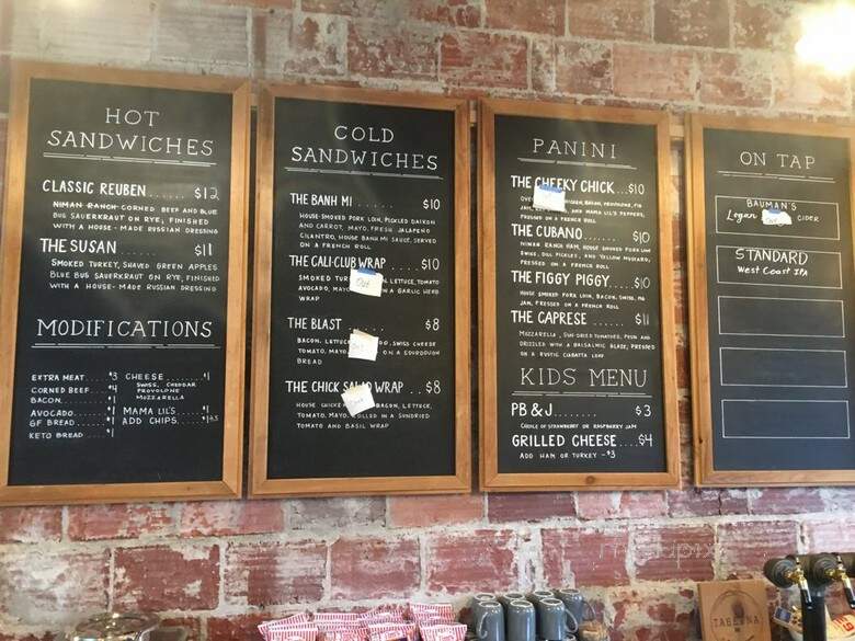 Taberna NW - Washougal, WA menu_pic