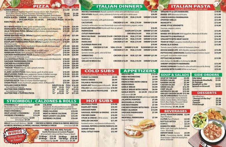 Slice of Life Two Pizza - Weeki Wachee, FL menu_pic