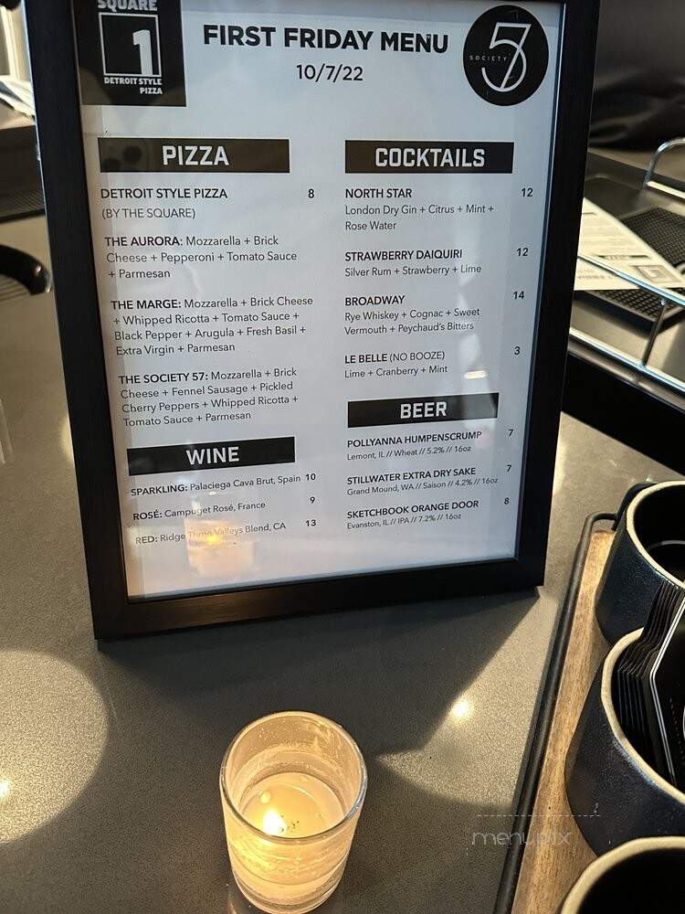 Society 57 - Aurora, IL menu_pic