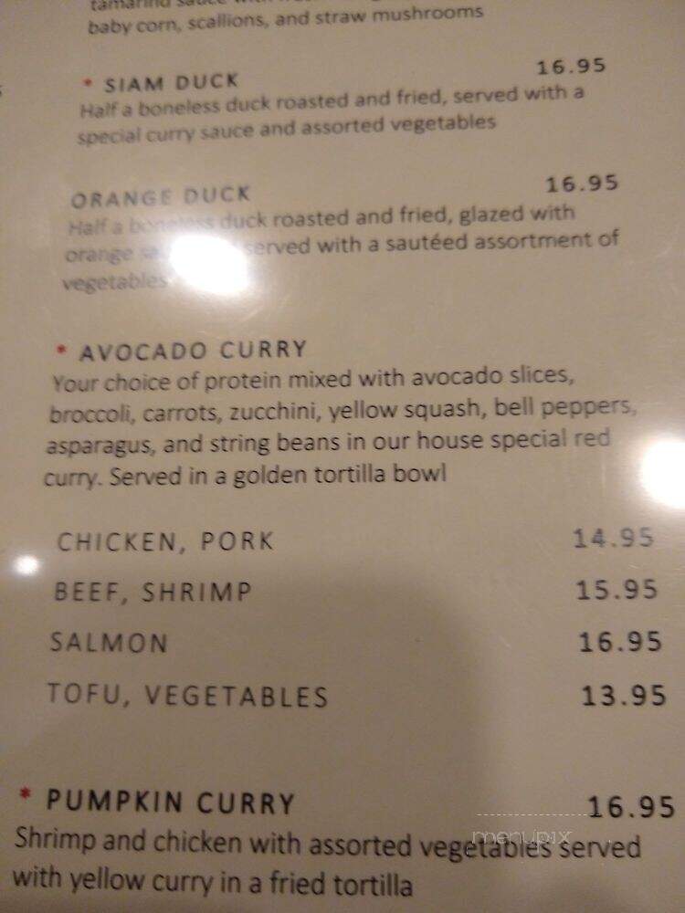 Sweet Mango Thai Cuisine - Medina, OH menu_pic