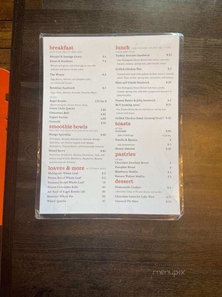 Front Porch Coffee Co. & Bakery - Abilene, TX menu_pic