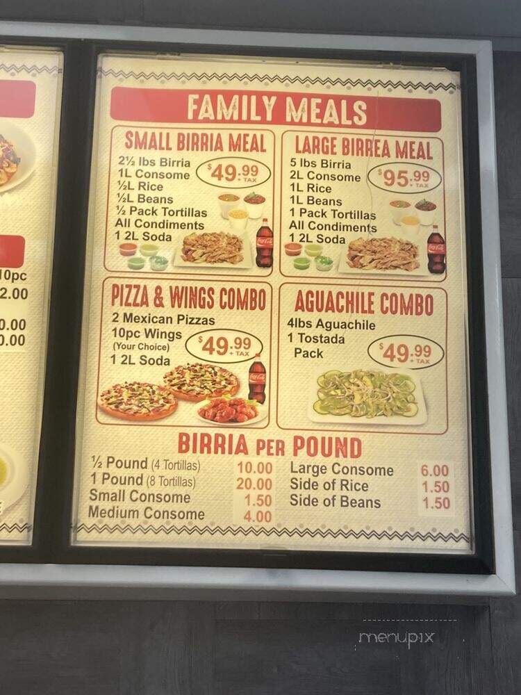L.A. Birria Pizza - Los Angeles, CA menu_pic