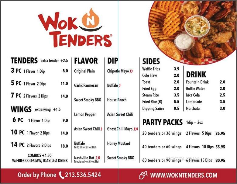Wok N' Tenders - Los Angeles, CA menu_pic