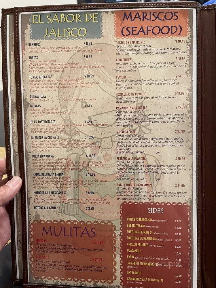 Taqueria La Chona - Wichita, KS menu_pic