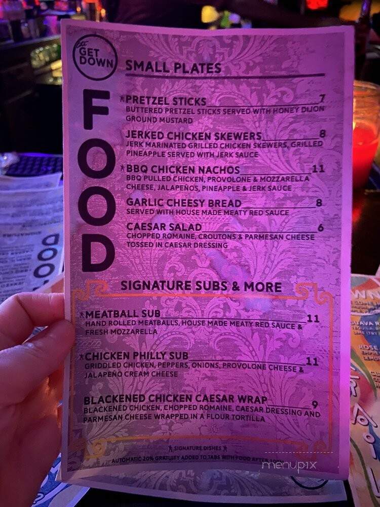 The Get Down - St. Louis, MO menu_pic