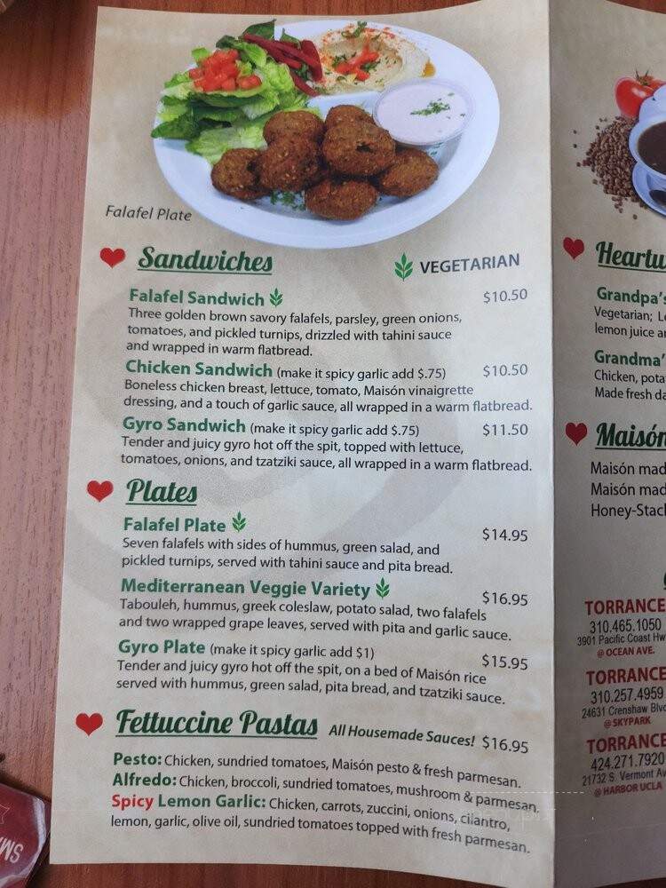 Chicken Maison - Redondo Beach, CA menu_pic