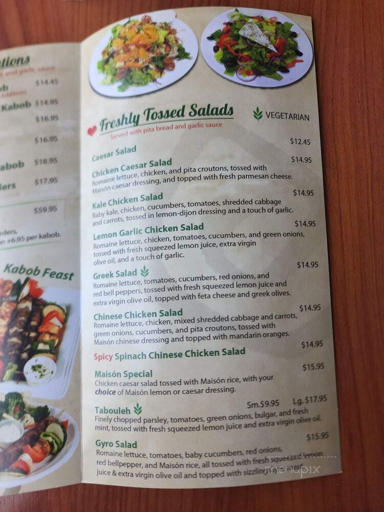 Chicken Maison - Redondo Beach, CA menu_pic