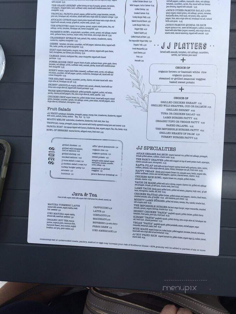 Juice & Java Nmb - Sunny Isles Beach, FL menu_pic
