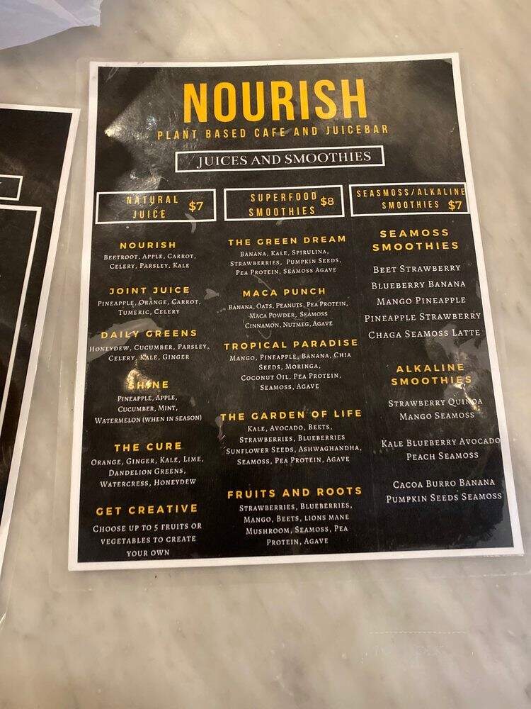 Nourish - Philadelphia, PA menu_pic