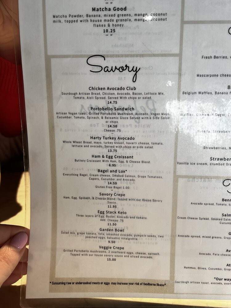 Sweet Notes Cafe - Kent, WA menu_pic