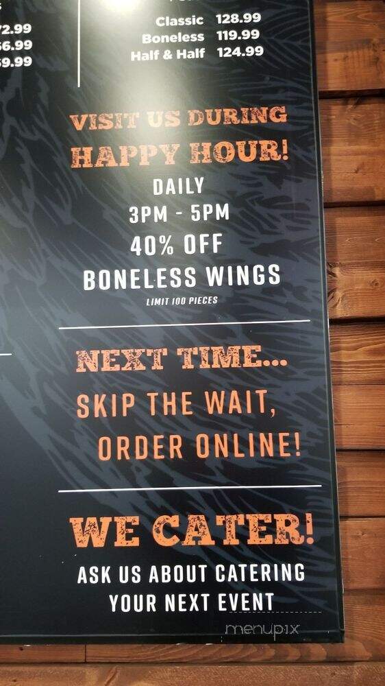 Detroit Wing Company - Troy, MI menu_pic