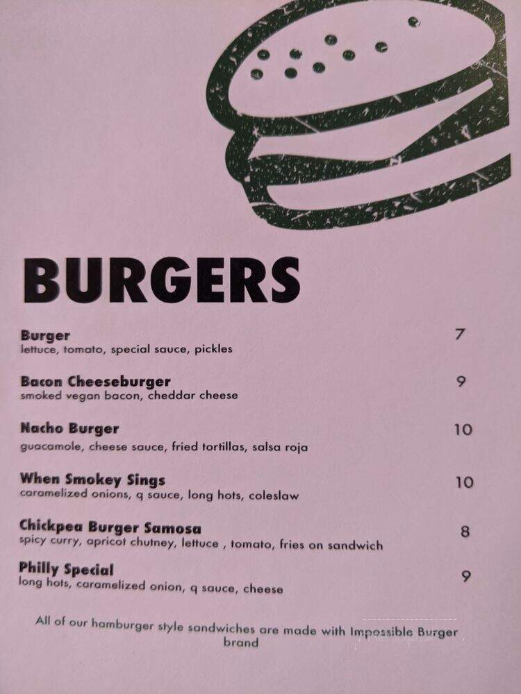 Vegan-ish - Philadelphia, PA menu_pic