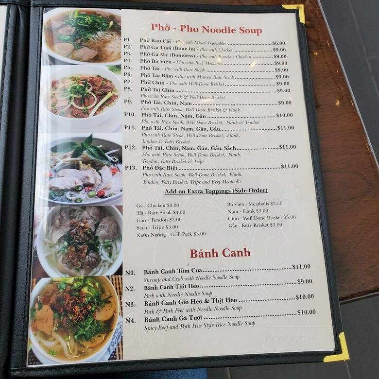 Pho Tau Bay - Philadelphia, PA menu_pic