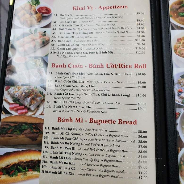 Pho Tau Bay - Philadelphia, PA menu_pic