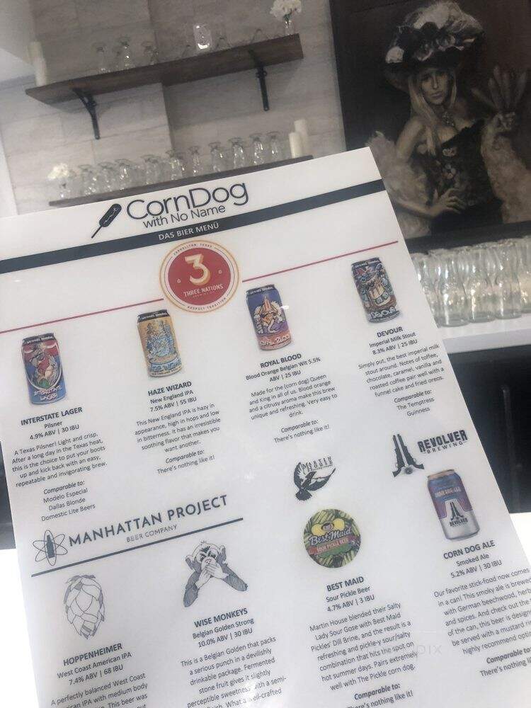 No Name - Dallas, TX menu_pic