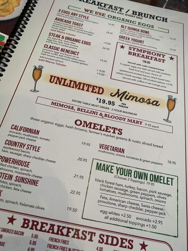 Carnegie Diner - New York, NY menu_pic