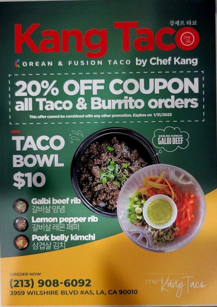 Chef Kang Sul Box - Los Angeles, CA menu_pic