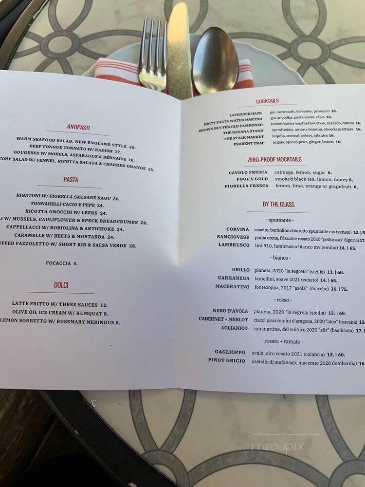 Fiorella - Philadelphia, PA menu_pic