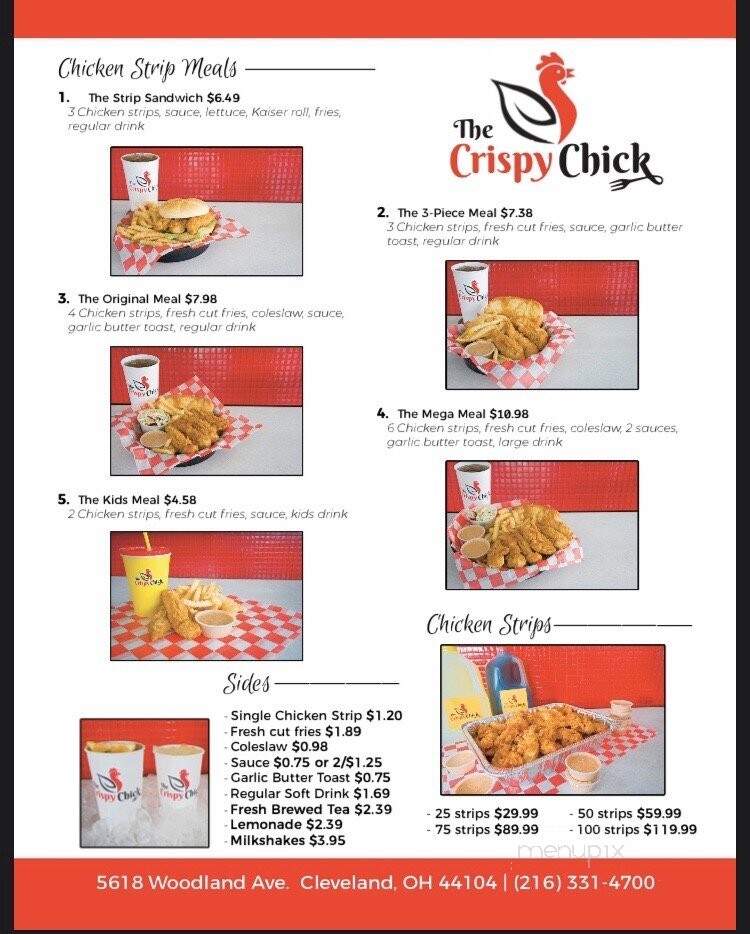 The Crispy Chick - Cleveland, OH menu_pic