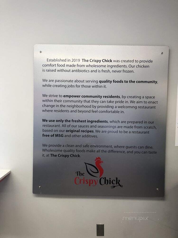 The Crispy Chick - Cleveland, OH menu_pic
