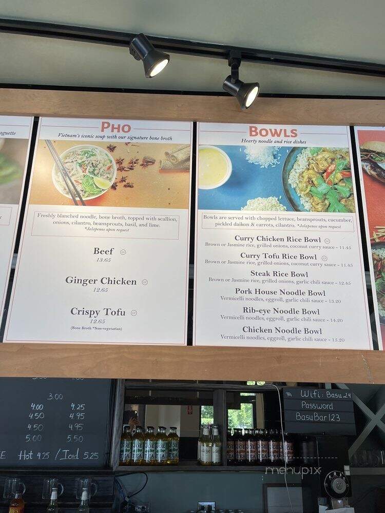 Basu - Northbrook, IL menu_pic