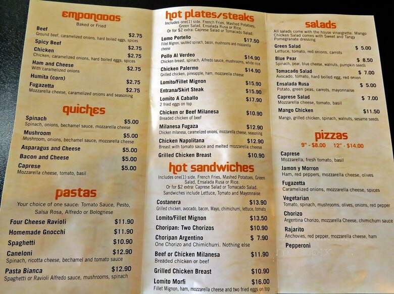 Morfi Argentino - Houston, TX menu_pic