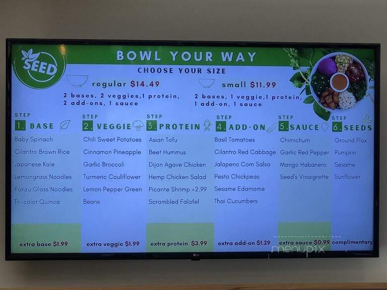 Seed Eatery - Rehoboth Beach, DE menu_pic