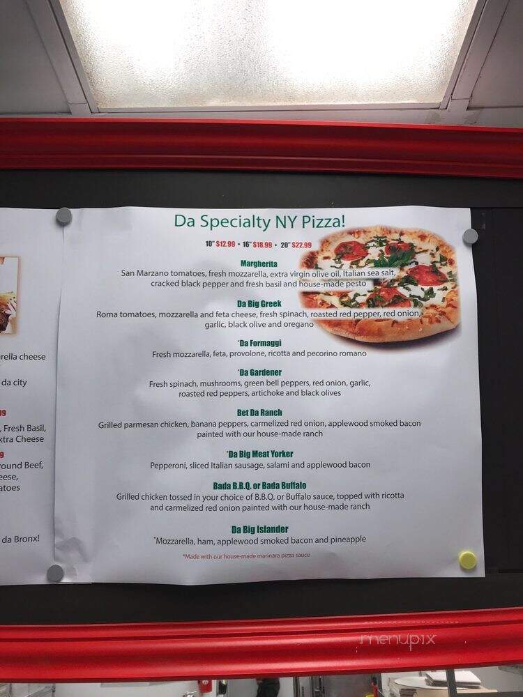 The NY Slice - Greenwood, IN menu_pic