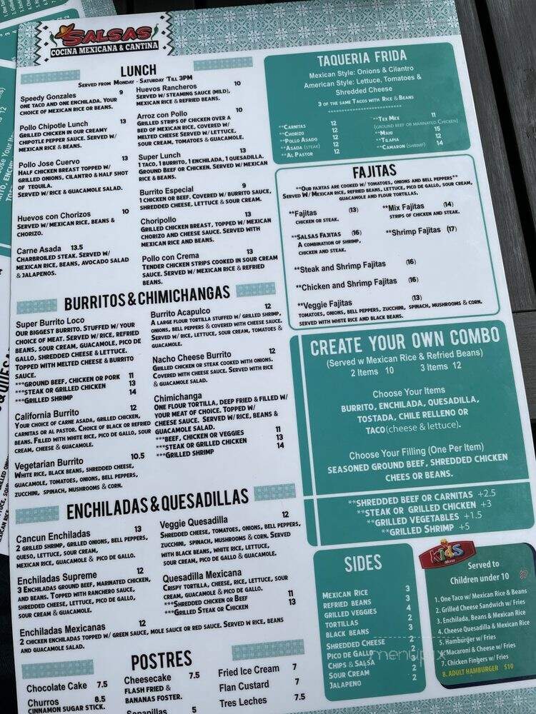 Salsas Cocina Mex Oviedo - Oviedo, FL menu_pic