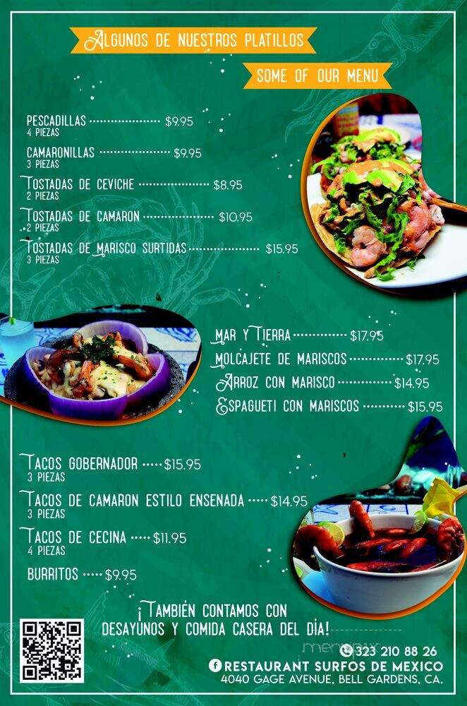 Surfos De Mexico - Bell, CA menu_pic