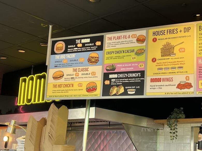 Nomoo New American Burgers - Los Angeles, CA menu_pic