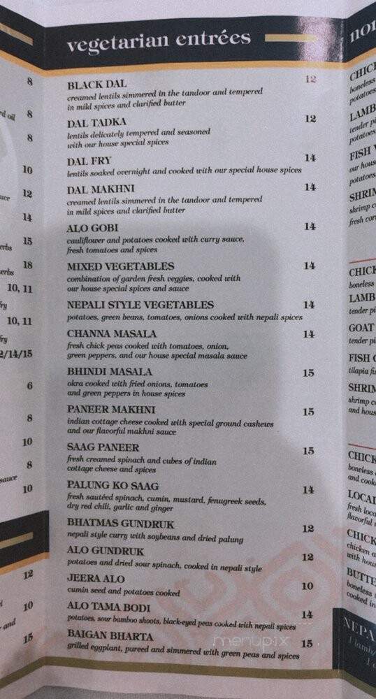 Taste Of Nepal - Niagara Falls, NY menu_pic
