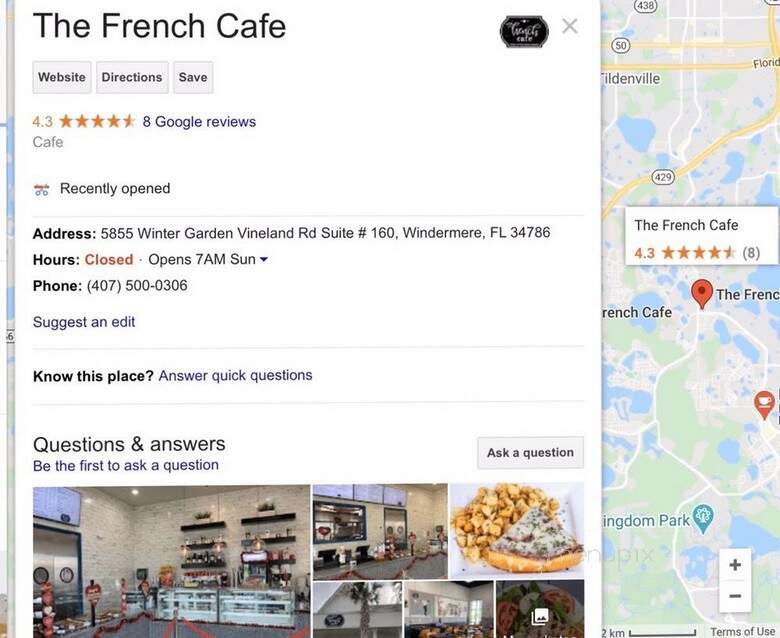 The French Cafe - Windermere, FL