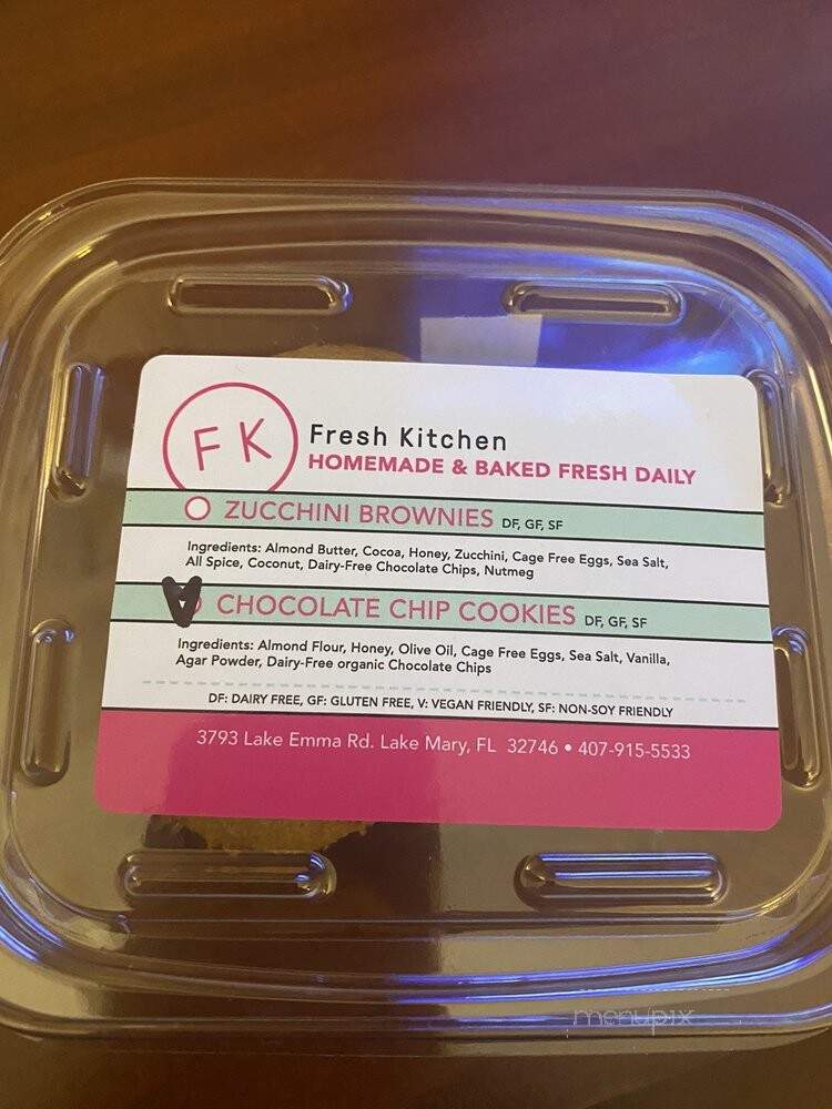 Fresh Kitchen - Lake Mary, FL menu_pic