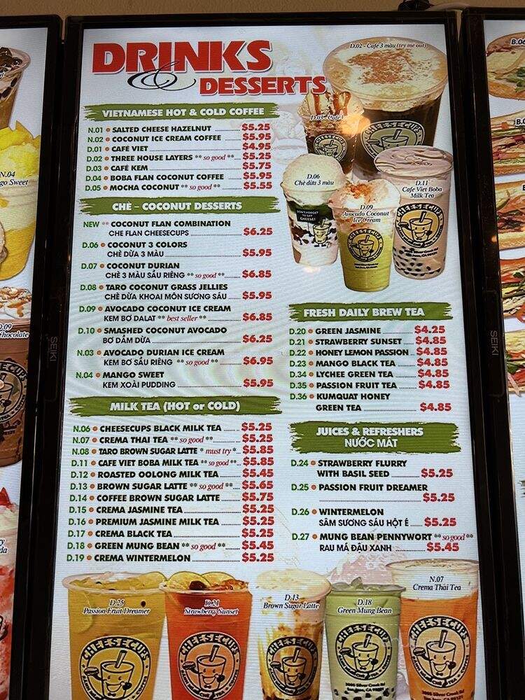 CheeseCups - San Jose, CA menu_pic