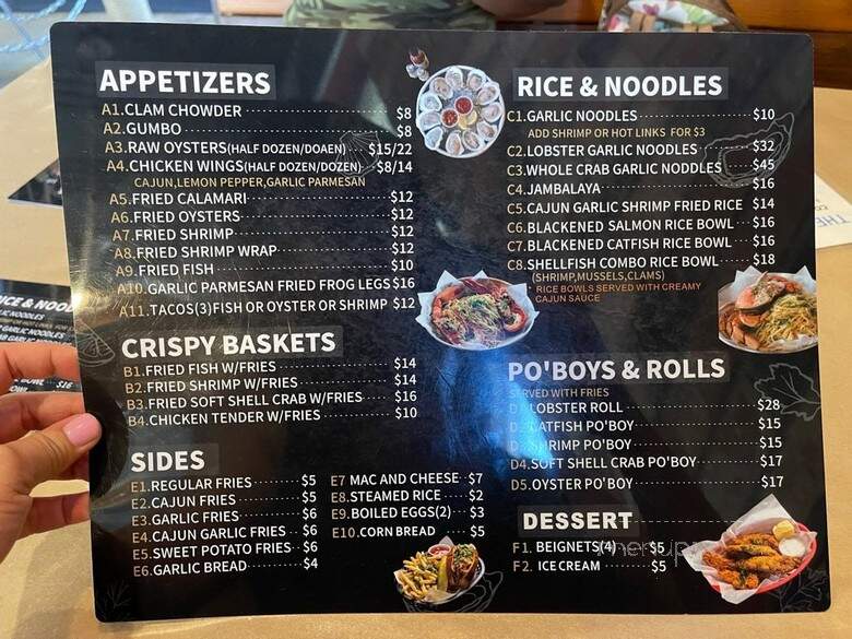 Backyard Bayou - San Jose, CA menu_pic